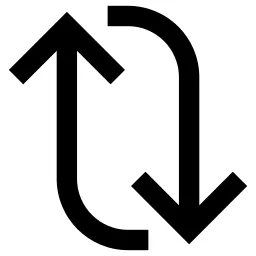Replay Arrows Up Down Icon