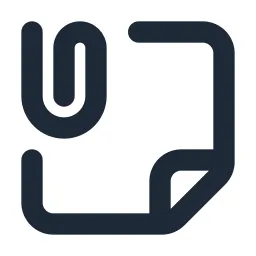 Note Attachment Line Icon
