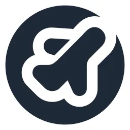 Airplane Circle Solid Icon