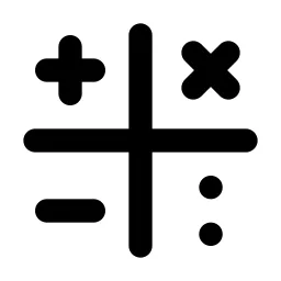 Math Symbols Line Icon
