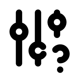 Adjustments Question Line Icon
