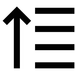 Align Justify Up Icon