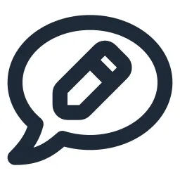 Chat 2 Edit Line Icon