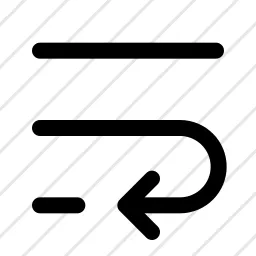 Linebreak Next Line Icon