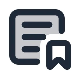 Textbox Bookmark Duotone Icon