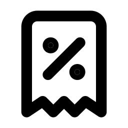 Receipt Tax Line Icon