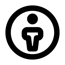 Creative Commons By Line Icon