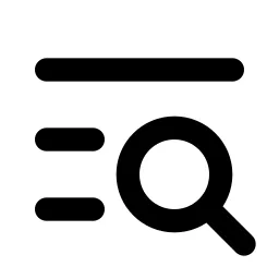 List Search Line Icon