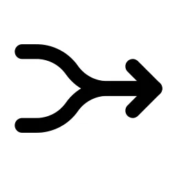 Arrows Join 2 Line Icon