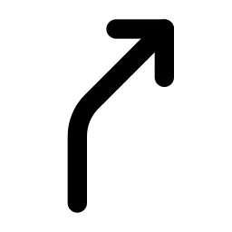 Arrow Bear Right Line Icon