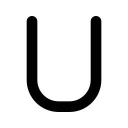 Letter U Line Icon