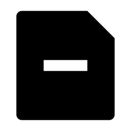 File Reduce Fill Icon
