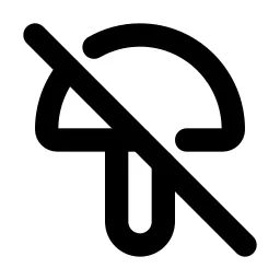 Mushroom Off Line Icon
