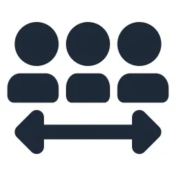 Social Distance Solid Icon