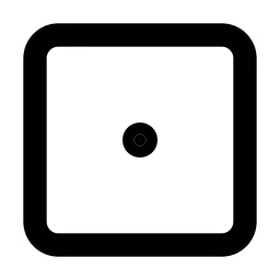 Dice 1 Line Icon
