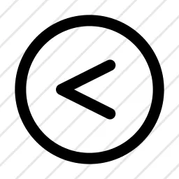Math Less Than Circle Icon