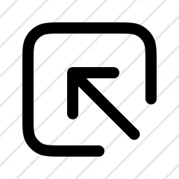 Square Arrow Center Resize Big Box Arrow Icon