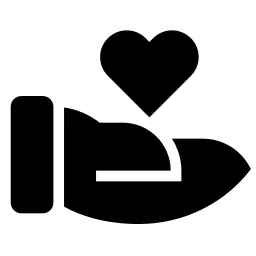 Hand Heart Fill Icon