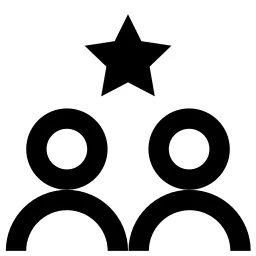 Two People Star Icon