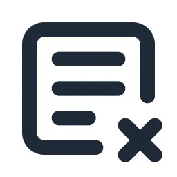 Textbox Delete Line Icon