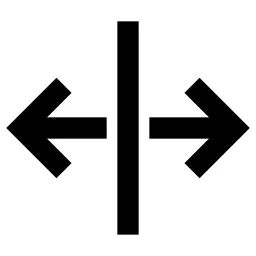 Move Line Arrows Left Right Icon