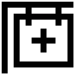 Plus Hanging Sign Icon