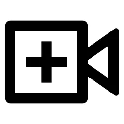 Video Add Line Icon