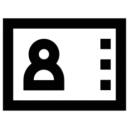 Identification Card Icon
