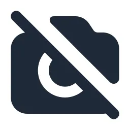 Camera Off Solid Icon