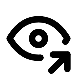Eye Share Line Icon