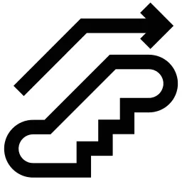 Upward Escalator Icon