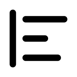 Align Left 2 Line Icon