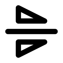 Flip Horizontal Line Icon