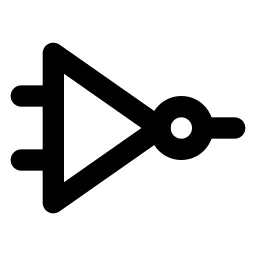 Logic Not Line Icon