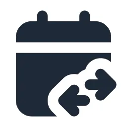 Calendar Change Solid Icon