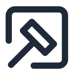 Hammer Box Line Icon