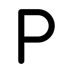 Letter P Line Icon