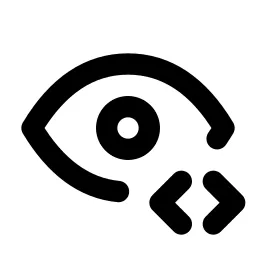 Eye Code Line Icon