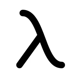Lambda Line Icon