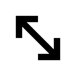 Expand Diagonal S 2 Line Icon