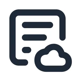 Textbox Cloud Line Icon