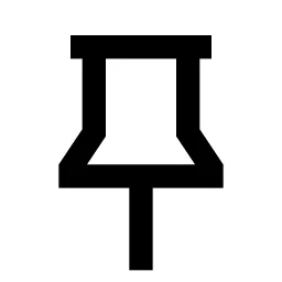 Pushpin 2 Line Icon