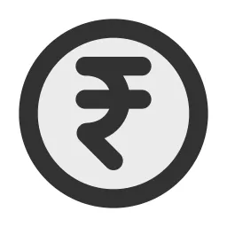 Rupee Circle Duotone Icon