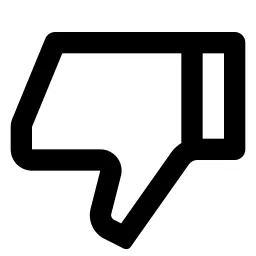 Thumb Down Line Icon