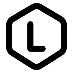 Hexagon Letter L Line Icon