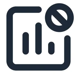 Analytics Restricted Line Icon