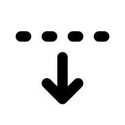 Fold Down Line Icon