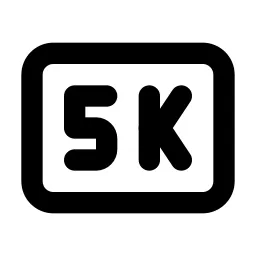 Badge 5k Line Icon
