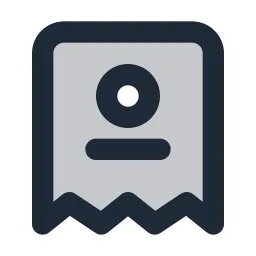 Receipt User Duotone Icon