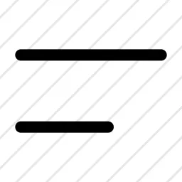 Bars Two 2 Menu Nav Icon